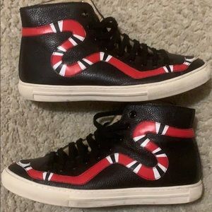 Gucci high top with sneak print